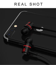 Load image into Gallery viewer, Wired in-Ear Headphones With Tangle-Free Cord Noise Isolating Bass Driven Sound Metal Earphones Carry Case Ear Bud Tips In-ear Earphone  Super Bass Sound Sport Headset With Mic for Phones Ear Phone For Women 3.5mm
