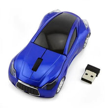 Load image into Gallery viewer, Wireless Black Sports Car USB Mouse Design Computer 1600 DPI Mouse Mini Ergonomic Gaming Mouse For Laptop And Computer 2.4Ghz
