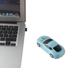 Load image into Gallery viewer, Wireless Mouse Blue Car Shaped Design 1600DPI Mouse USB Optical  Ergonomic 3D Sports Car Mice For Laptop

