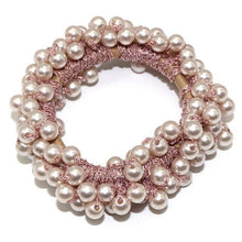 Load image into Gallery viewer, Woman Big Pearl Hair Ties Fashion Korean Style Hairband Scrunchies Girls Ponytail Holders Rubber Band Hair Accessories Ponytail Holder Accessories for Women And Girls
