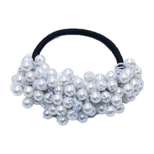 Load image into Gallery viewer, Woman Big Pearl Hair Ties Fashion Korean Style Hairband Scrunchies Girls Ponytail Holders Rubber Band Hair Accessories Ponytail Holder Accessories for Women And Girls
