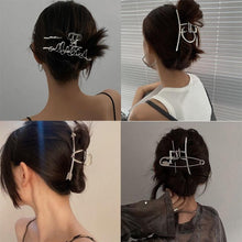 Load image into Gallery viewer, Woman Novelty Minimalist Dainty Design Irregular Hairpins Punk Style Metal Silver Hair Claws Barrettes Women Hair Accessories Hair Clips Hairgrip
