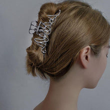 Load image into Gallery viewer, Woman Novelty Minimalist Dainty Design Irregular Hairpins Punk Style Metal Silver Hair Claws Barrettes Women Hair Accessories Hair Clips Hairgrip
