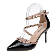 Load image into Gallery viewer, Woman Summer High Heels Valentine Pointed Toe Shoes For Women Luxury Heels For Women Sandals Strappy Heels Closed Toe Pointy Heels With Adjustable Strap
