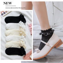 Load image into Gallery viewer, Woman Summer Ruffle Socks Short Socks Nylon Lace Socks Anime Cartoon Sweet Girls Hosiery Cosplay Costumes Accessories
