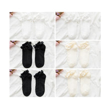 Load image into Gallery viewer, Woman Summer Ruffle Socks Short Socks Nylon Lace Socks Anime Cartoon Sweet Girls Hosiery Cosplay Costumes Accessories
