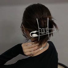 Load image into Gallery viewer, Woman Trendy Silver Pin Minimalist Dainty Design Hair Claws Women Hair Clips Fashion Hairpins Women Hair Accessories Hairgrip Barrettes Headwear
