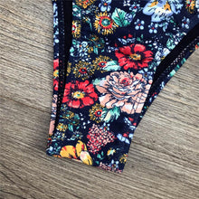 Load image into Gallery viewer, Women Bikini Swimsuit Bandage Floral Print Swimwear Split Bathing Suit Swimsuit Women Two 2 Piece Split Swimsuit  Bandage  Bikini Sets Halter Tops Bottoms Strapless Swimwear
