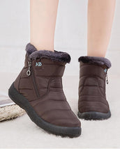 Load image into Gallery viewer, Women Boots Fashion Waterproof Snow Boots For Winter Casual Lightweight Ankle Warm Winter Boots Fur Lined Warm Ankle Boots Slip On Waterproof Shoes Comfortable Soft Design For Female
