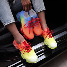 Load image into Gallery viewer, Women Breathable Sneakers Autumn New Lace Up Casual Shoes Outdoor Sport Walking Athletic Tennis Shoes Air Cushion Lightweight Sneakers Lace Up Sport Running Sneakers
