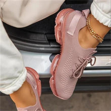 Load image into Gallery viewer, Women Breathable Sneakers Autumn New Lace Up Casual Shoes Outdoor Sport Walking Athletic Tennis Shoes Air Cushion Lightweight Sneakers Lace Up Sport Running Sneakers
