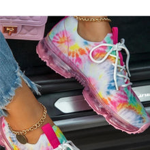 Load image into Gallery viewer, Women Breathable Sneakers Autumn New Lace Up Casual Shoes Outdoor Sport Walking Athletic Tennis Shoes Air Cushion Lightweight Sneakers Lace Up Sport Running Sneakers
