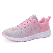 Load image into Gallery viewer, Women Casual Fashion Breathable Walking Mesh Lace Up Flat Sneakers Running Summer Sports Sneakers Fashion Casual Shoe Breathable Mesh Design
