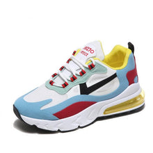 Load image into Gallery viewer, Women Casual Shoes Colorful Sneakers Flat Thick Sole Lightweight Air Cushion Gym Fashion Shoes Breathable Sport Air Fitness Walking Running Athletic Sneakers
