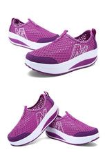 Load image into Gallery viewer, Women Casual Sneakers Sport Fashion Height Increasing Woman Breathable Air Mesh Sneakers Platform Tennis Walking Sneakers Comfortable Lightweight Casual Fitness Shoes
