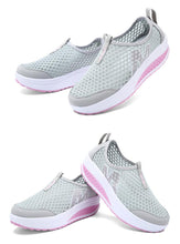 Load image into Gallery viewer, Women Casual Sneakers Sport Fashion Height Increasing Woman Breathable Air Mesh Sneakers Platform Tennis Walking Sneakers Comfortable Lightweight Casual Fitness Shoes
