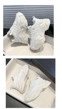 Load image into Gallery viewer, Women Chunky Sneakers Casual Vulcanized Woman High Platform Sneakers Lace Up White Sneakers White Shoes Autumn Winter Fashion Platform High Quality Sneakers
