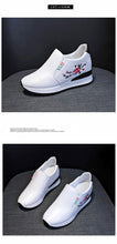 Load image into Gallery viewer, Women Comfortable Casual Shoes Summer Slip On Mixed Colors Increasing Height Sneakers Fashion High Top Hidden Heel Shoes Casual Platform Ankle Boots
