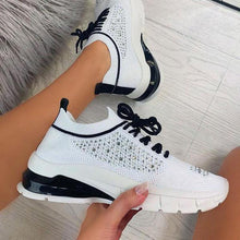 Load image into Gallery viewer, Women Elegant Sneakers Thick Bottom Women Casual Shoes Athletic Road Running Mesh Breathable Casual Sneakers Lace Up Comfort Sports Sneakers
