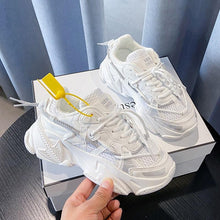 Load image into Gallery viewer, Women Fashion Sneakers Casual Leather Sports Shoes Sneakers Comfortable Walking Footwear Fashion New Lightweight Casual Thick Sneakers
