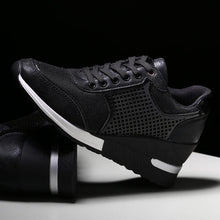 Load image into Gallery viewer, Women Height Increasing Walking Jogging Sneakers Gold Silver Sport Running Women's Lightweight Casual Everyday Walking Fashion High Heels Comfortable Sneakers
