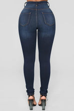 Load image into Gallery viewer, Women High Waist Stretch Hip Lift Denim Skinny Pants Jeans Full Length Sexy Slim Bleachded Solid Color Pants
