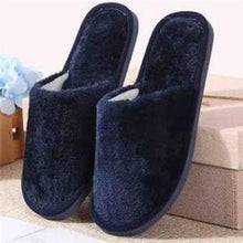 Load image into Gallery viewer, Women Home Slippers Indoor Bedroom Light Eva Couple Cotton Slipper Solid Soft Flip Flops Autumn Winter Warm Furry Plush House Slippers Cozy Memory Foam Washable For Summer Bedroom
