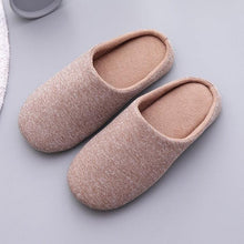 Load image into Gallery viewer, Women Indoor House Plush Soft Cute Cotton Slippers Shoes Non-slip Home Slippers Bedroom Cotton Slippers For Womens Mens Washable Home Shoes Non-Slip Slippers For Travel Spa Hotel
