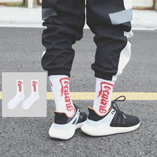 Load image into Gallery viewer, Women Korea Funny Socks Long Socks Black Cool Socks Harajuku GD Hip Hop Cotton Skateboard Socks Men New Trend Daisy Socks Men

