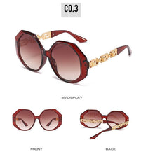 Load image into Gallery viewer, Women Large Hexagon Inspired Sunglasses Fashionable Big Frame &amp; Polygonal Ladies Sunglasses Classic Retro Shape Street Shooting Sunglasses For Men And Women Sunglasses
