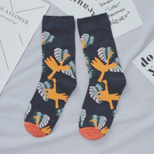 Load image into Gallery viewer, Women Long Sock Cartoon Print Creative Fashion Personalized Novelty Men Women Socks Winter Warm Comfortable Cotton Socks Running Cycling Socks For Men And Women
