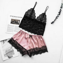 Load image into Gallery viewer, Women Luxury Bra Set Ladies Lingerie Set 2 Pieces Lace Bra And Panty Sets Strappy Lace Lingerie Set Lace Comfortable Polyester Sleepwear Underwear Tops Sets Lightweight Comfortable Design
