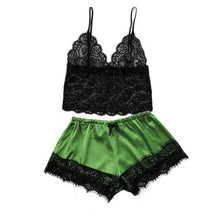 Load image into Gallery viewer, Women Luxury Bra Set Ladies Lingerie Set 2 Pieces Lace Bra And Panty Sets Strappy Lace Lingerie Set Lace Comfortable Polyester Sleepwear Underwear Tops Sets Lightweight Comfortable Design
