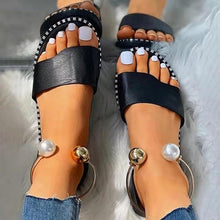 Load image into Gallery viewer, Women Luxury Party Sandals Fashion Summer Casual Black Business Sandals Buckle Straps Beach Shoes Retro Fashion Summer Women Shoes Print Casual Sandals
