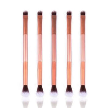 Load image into Gallery viewer, Women Makeup Brush 5Pcs Professional Black Eyebrow Inclined Flat Angled Brush Makeup Tool Wooden Pole Eyeliner Eyeshadow Women Cosmetic
