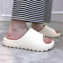 Load image into Gallery viewer, Women Men Summer Slippers Beach Slides Sandals Cartoon Flip Flops Thick Soled Boys Girls Couples Bathroom Shoes Non-Slip Quick Drying Soft Massage Slides Comfortable Lightweight Open Toe Pool Spa Sandals
