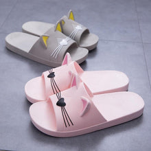 Load image into Gallery viewer, Women Men Summer Slippers Slide Sandals Beach Flip Flops Cats Thick Bottom Couple Boys Girls Comfort Shoes Fashion Outdoor Slides Beach Pool Gym House Slipper
