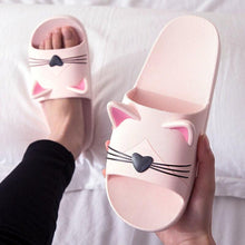 Load image into Gallery viewer, Women Men Summer Slippers Slide Sandals Beach Flip Flops Cats Thick Bottom Couple Boys Girls Comfort Shoes Fashion Outdoor Slides Beach Pool Gym House Slipper
