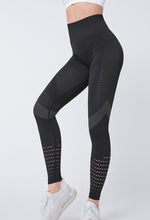 Load image into Gallery viewer, Women Mesh Leggings High Waist Seamless Fitness Leggings Fashion Female Gym Workout Leggings Seamless Gym Running Stylish Tight Athletic Leggings Soft Active Legging For Women
