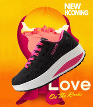 Load image into Gallery viewer, Women Modern Sneakers Height Increasing Flatform Lace-up Walking Leather Sneakers Fashion Breathble Vulcanized Shoes Women Casual Sport Sneakers
