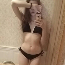 Load image into Gallery viewer, Women Push Up Bandage Bikini Set Swimsuit Bathing Suit Swimwear Beachwear Women's Tie Side Bottom Padded Top Triangle Bikini Bathing Suit
