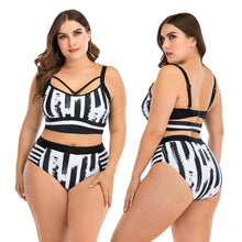 Load image into Gallery viewer, Women Push Up Bikini Sets Swimwear Women Swimsuit  Plus Larges Size Bathing Swimming  Suits Beachwear Women's Swimsuits Halter Push Up Bikini Two Piece Bathing Suits Women Plus Size Bikini
