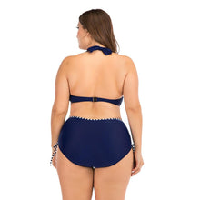 Load image into Gallery viewer, Women Push Up Bikini Sets Swimwear Women Swimsuit  Plus Larges Size Bathing Swimming  Suits Beachwear Women's Swimsuits Halter Push Up Bikini Two Piece Bathing Suits Women Plus Size Bikini
