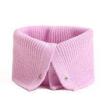 Load image into Gallery viewer, Women Ring Scarf Warm Collar Solid Winter Button Neck Scarves Unisex Magic Infinite Snood Face Cover Female Knitted Bandana Women Winter Neck Warmer Gaiter Double-Layer Soft Fleece Lined Thick Knit Circle Scarf Windproof
