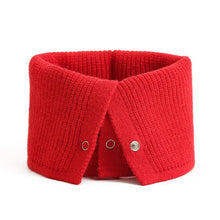 Load image into Gallery viewer, Women Ring Scarf Warm Collar Solid Winter Button Neck Scarves Unisex Magic Infinite Snood Face Cover Female Knitted Bandana Women Winter Neck Warmer Gaiter Double-Layer Soft Fleece Lined Thick Knit Circle Scarf Windproof
