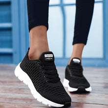 Load image into Gallery viewer, Women Running Sneakers Breathable Women Flat Shoes Lightweight Casual Lace-up Casual Light Sneaker Outdoor Breathable Mesh Fashion Sports Womens Sneakers
