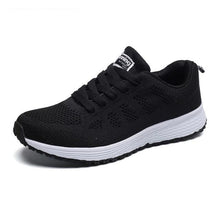 Load image into Gallery viewer, Women Running Sneakers Breathable Women Flat Shoes Lightweight Casual Lace-up Casual Light Sneaker Outdoor Breathable Mesh Fashion Sports Womens Sneakers
