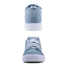 Load image into Gallery viewer, Women's Blue Canvas Sneakers Breathable Classic Summer Denim Stylish Fashion Women Sneakers

