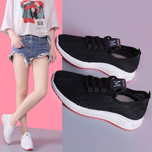 Load image into Gallery viewer, Women's Breathable Non-slip Platform Fashion Autumn New Casual Running Shoes Black Sneakers Lightweight Mesh Tennis Sneaker Fashion Athletic Walking Shoes
