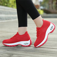 Load image into Gallery viewer, Women's Casual Chunky Sneakers Platform Walking Shoes Fashion Knited Casual Walking Shoes Sock Sneakers Slip On Mesh Air Cushion Comfortable Easy Shoes
